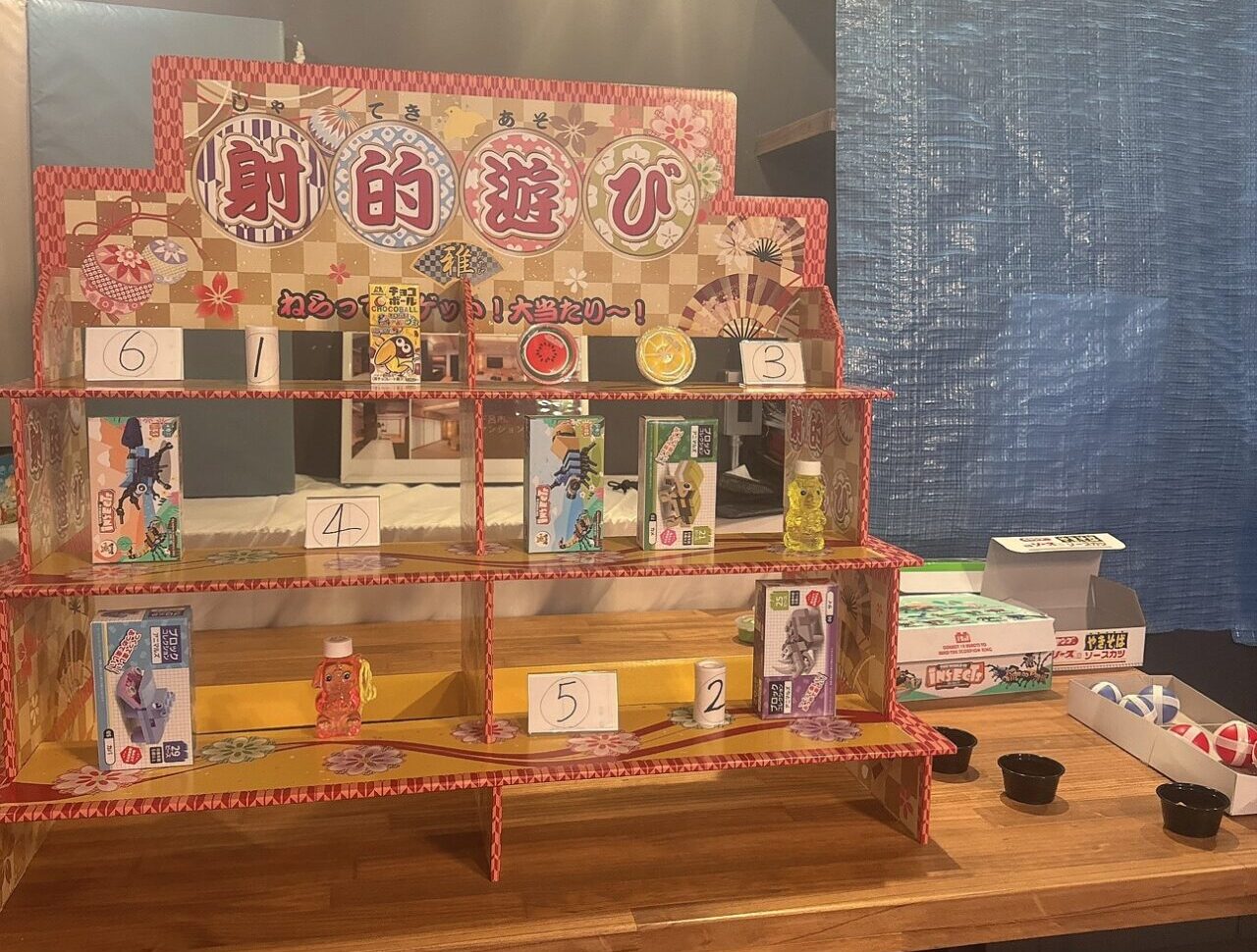 縁日ゲームの様子