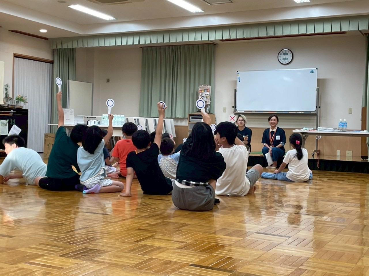 子どもたちと行う防災イベントの様子