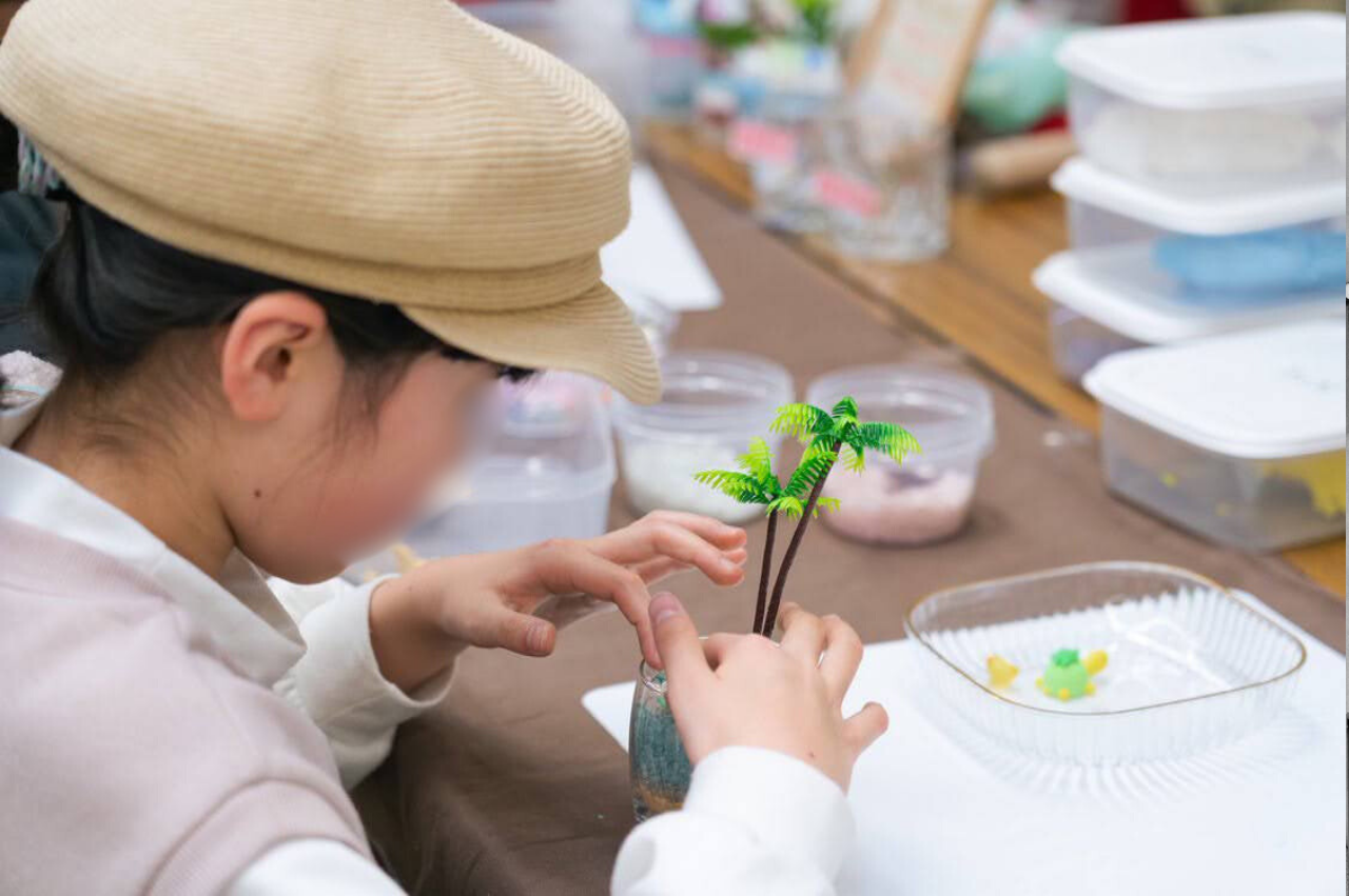 体験ブースでのワークショップ風景