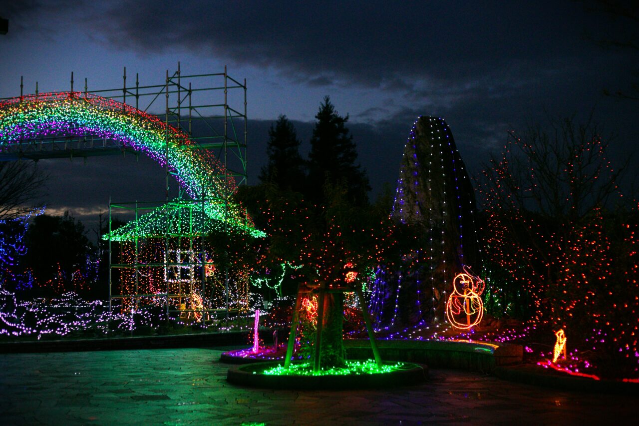 あま市美和文化会館で過去に開催されたイルミネーションイベントの様子