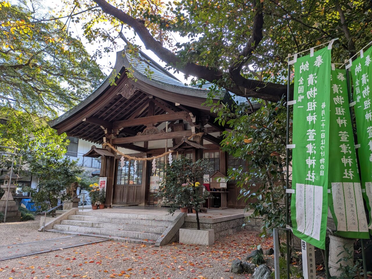 萱津神社の様子