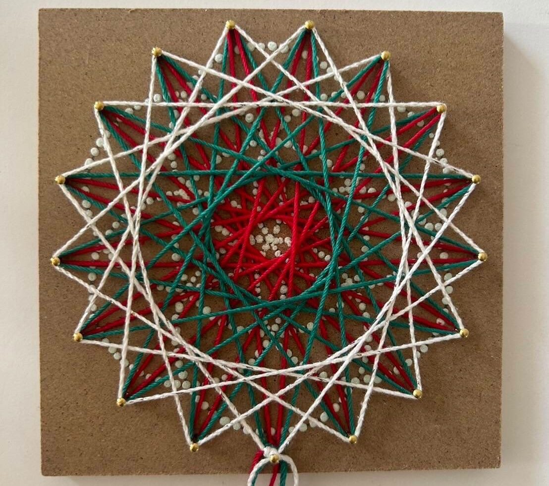 糸かけアートの画像