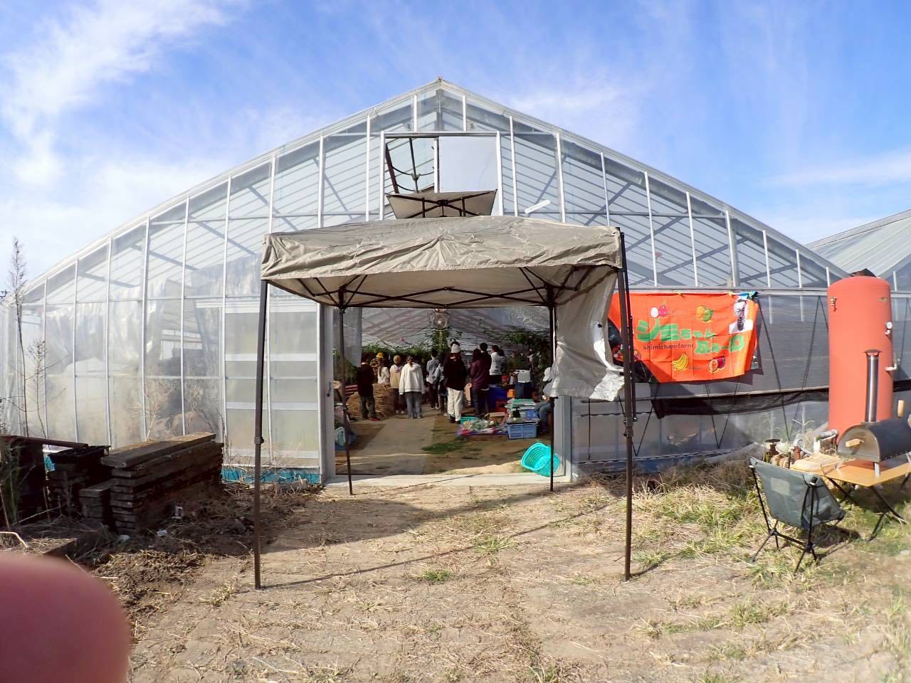 愛西市川北町にあるトロピカル信長農園の外観の様子