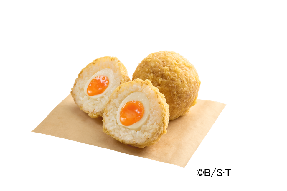 丸亀製麺ドラゴンボールZコラボ元気玉おむすび半熟玉子入り