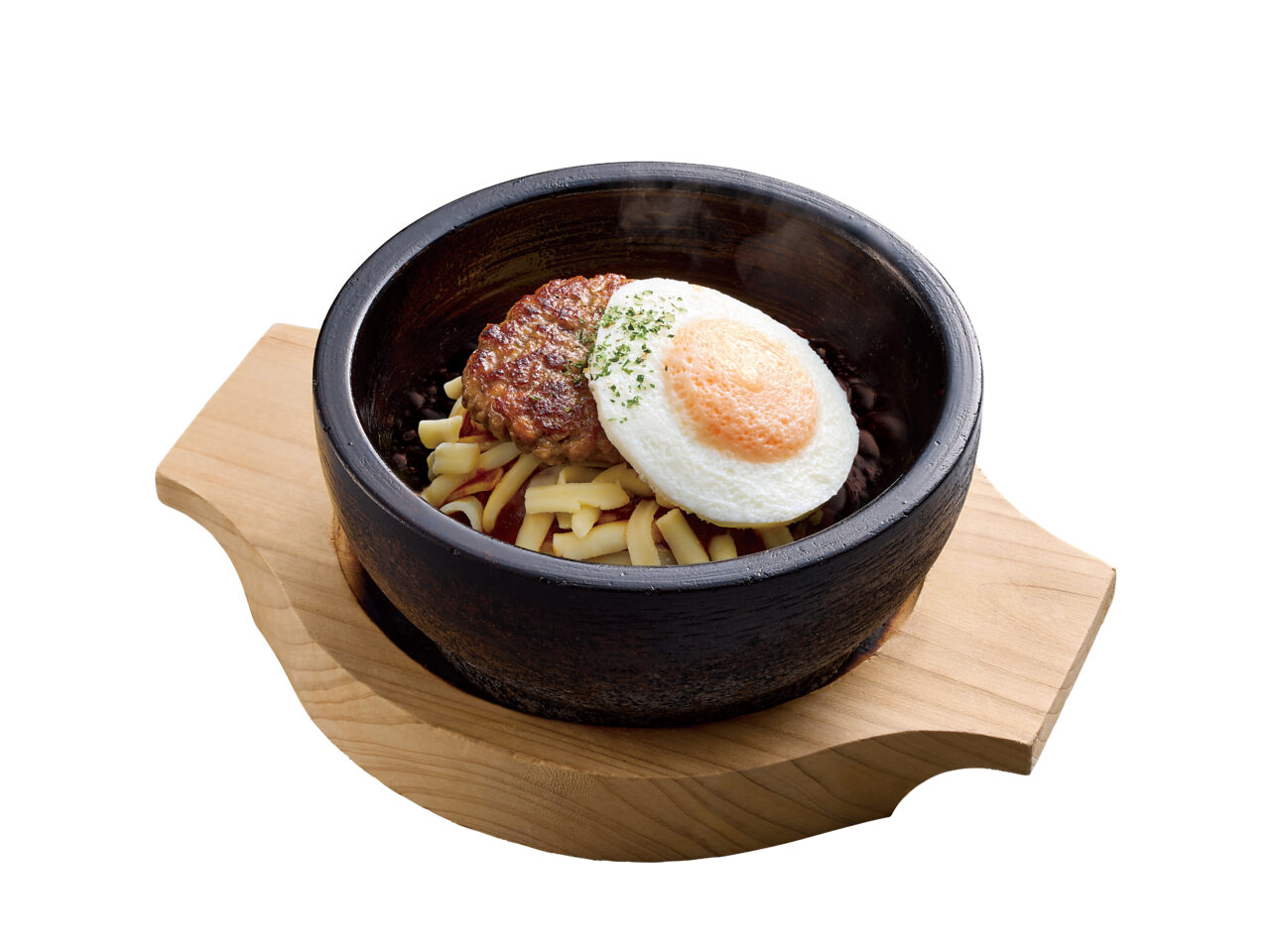 2026年夏のハワイフェアで提供される焼肉きんぐの石焼チーズロコモコ